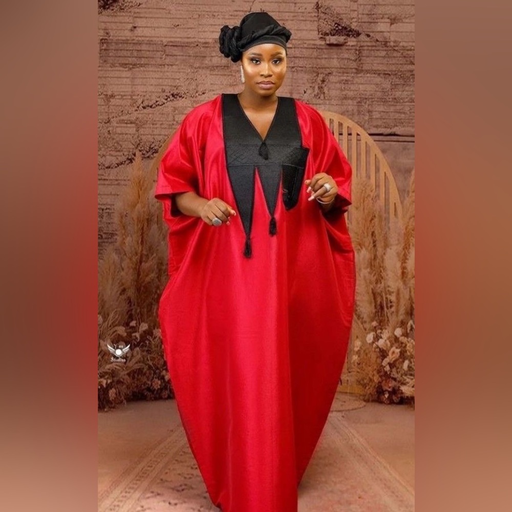Mikado Silk Bubu Dress, Boubou Kaftan Dress, Maxi Dress, Rich Aunty Style,